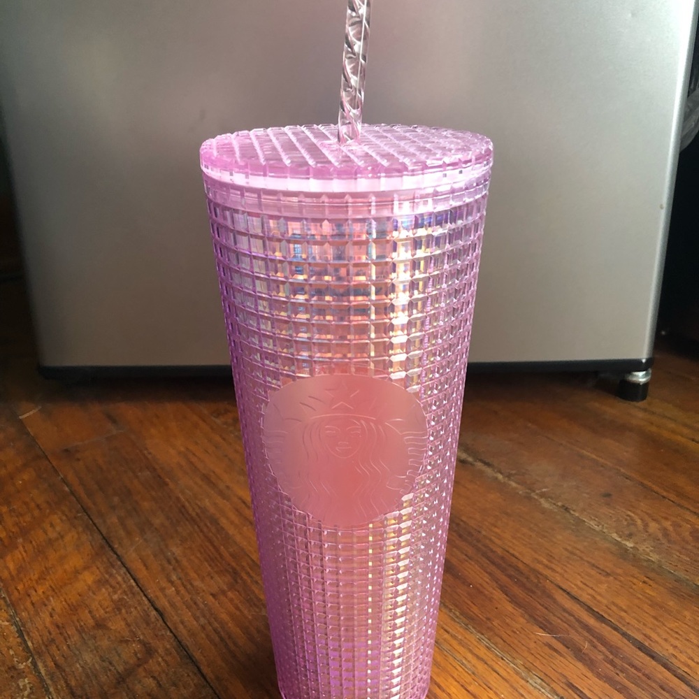 Starbucks Pink Grid Tumbler